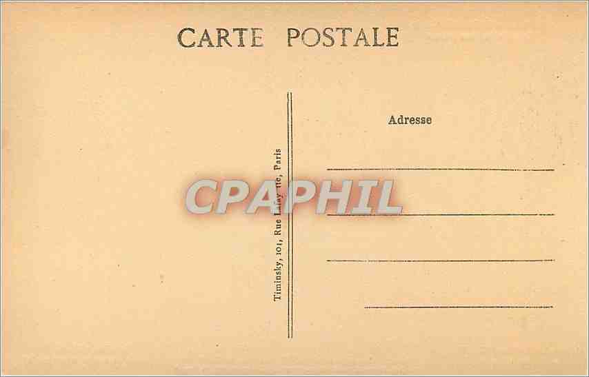 CPA Paris Eglise Saint Roch Chanpelle des Monument Mme de la Live de Jully par EM Faconet  — Verso