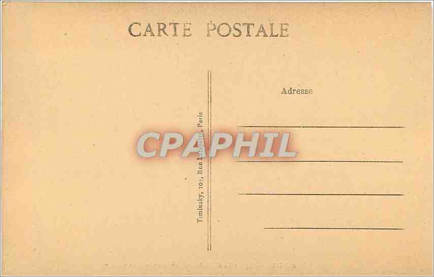 CPA Paris Eglise Saint Roch Chapelle de la Communion  — Rückseite