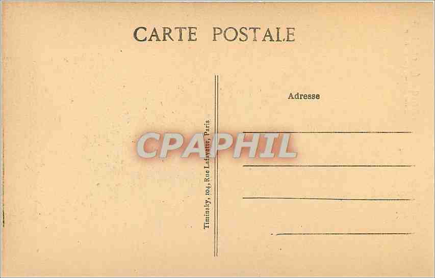 CPA Paris Eglise Saint Roch Saint Jerome  — Verso