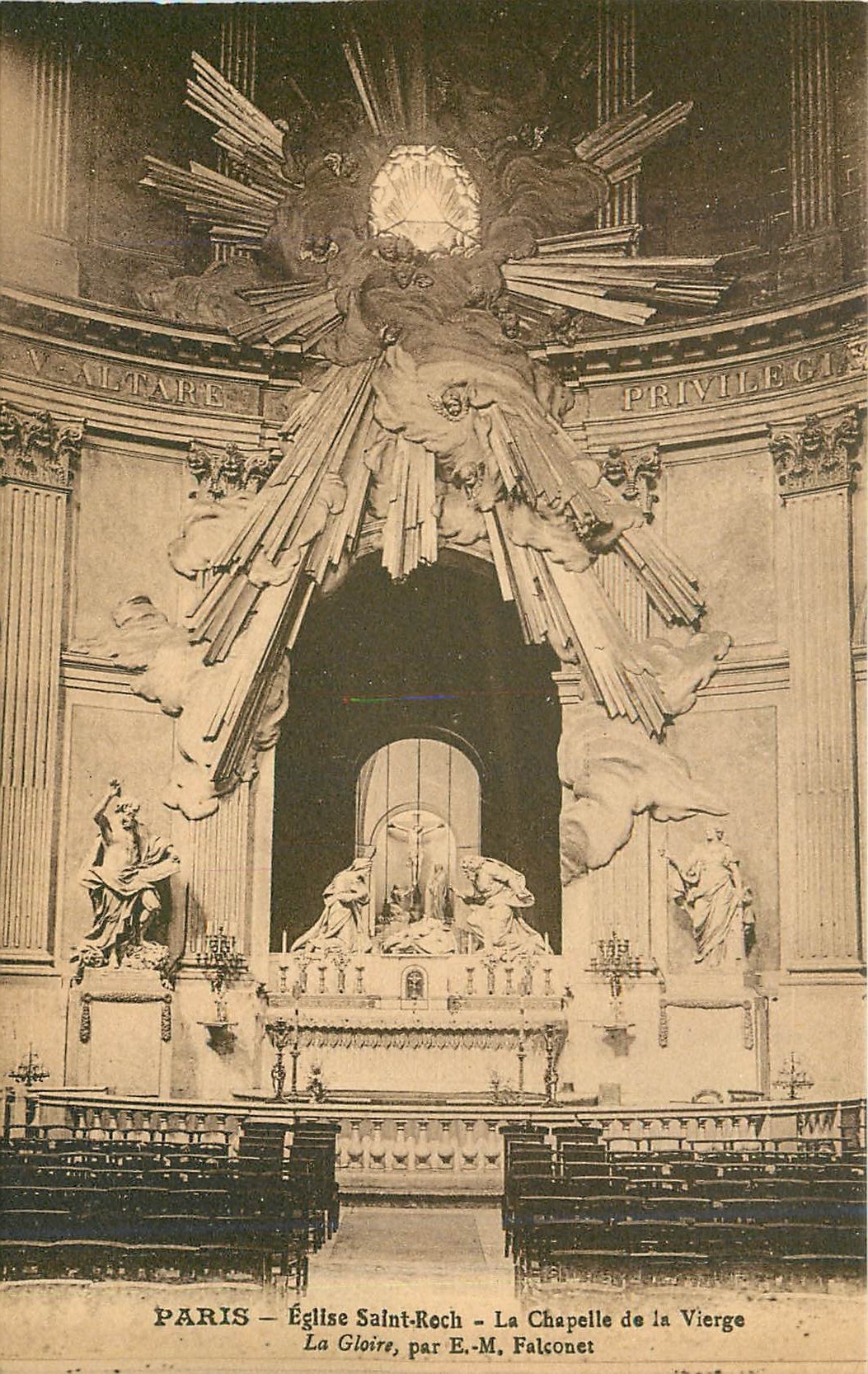CPA Paris Eglise Saint Roch La Chapelle de la Vierge La Gloire 