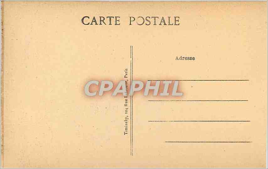 CPA Paris Eglise Saint Roch La Chapelle de la Vierge La Gloire  — Rückseite