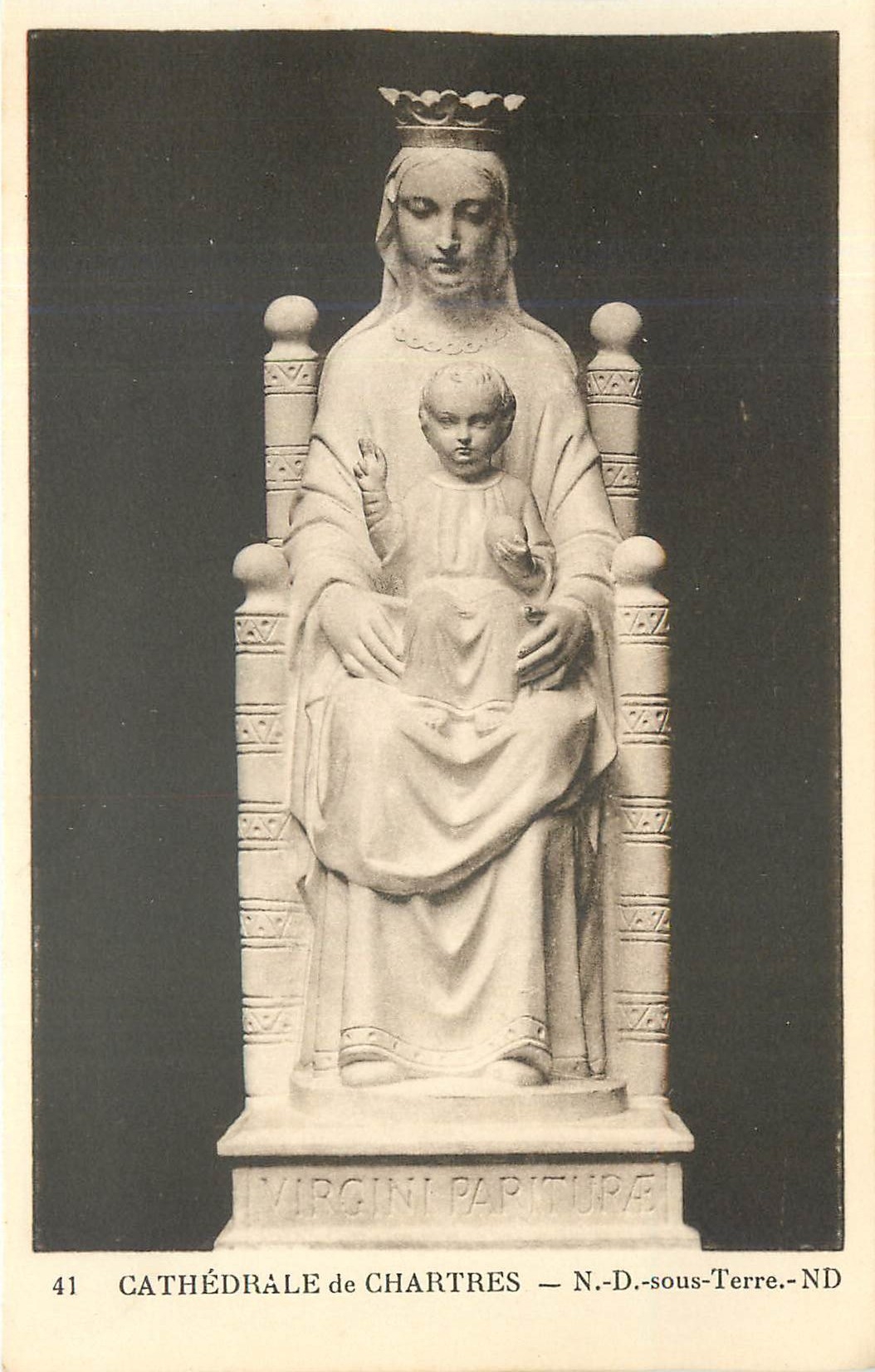 CPA Cathedrale de Chartres ND sous Terre 