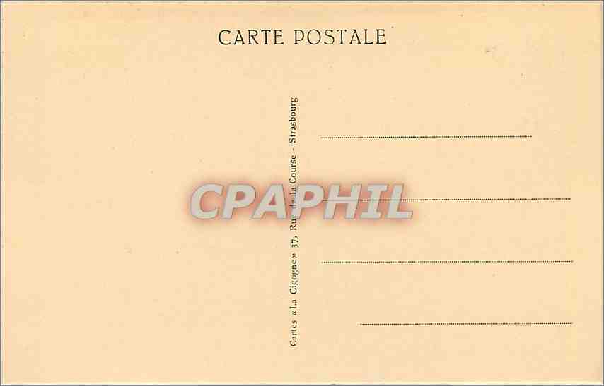 CPA Strasbourg La Petite France  — Rückseite
