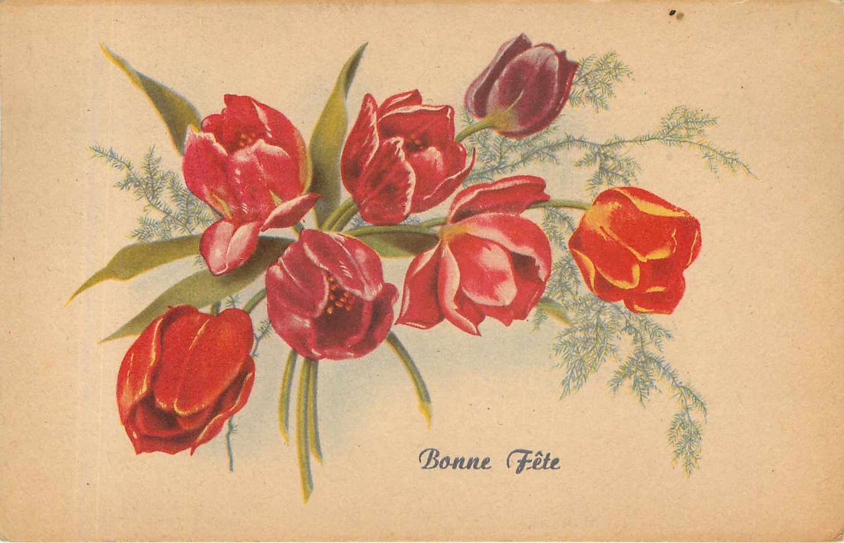 CPA Bonne Fete Fleurs