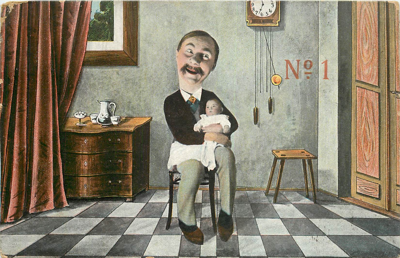 Vater, der sein Kind hält — Innenraum — Verlag Nr. 1