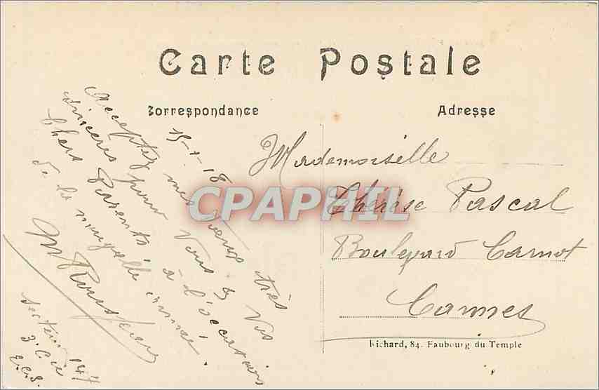 Gerbéviller (M.-et-M.) — Aspect après le passage des barbares — A. R. n° 422 — Verso