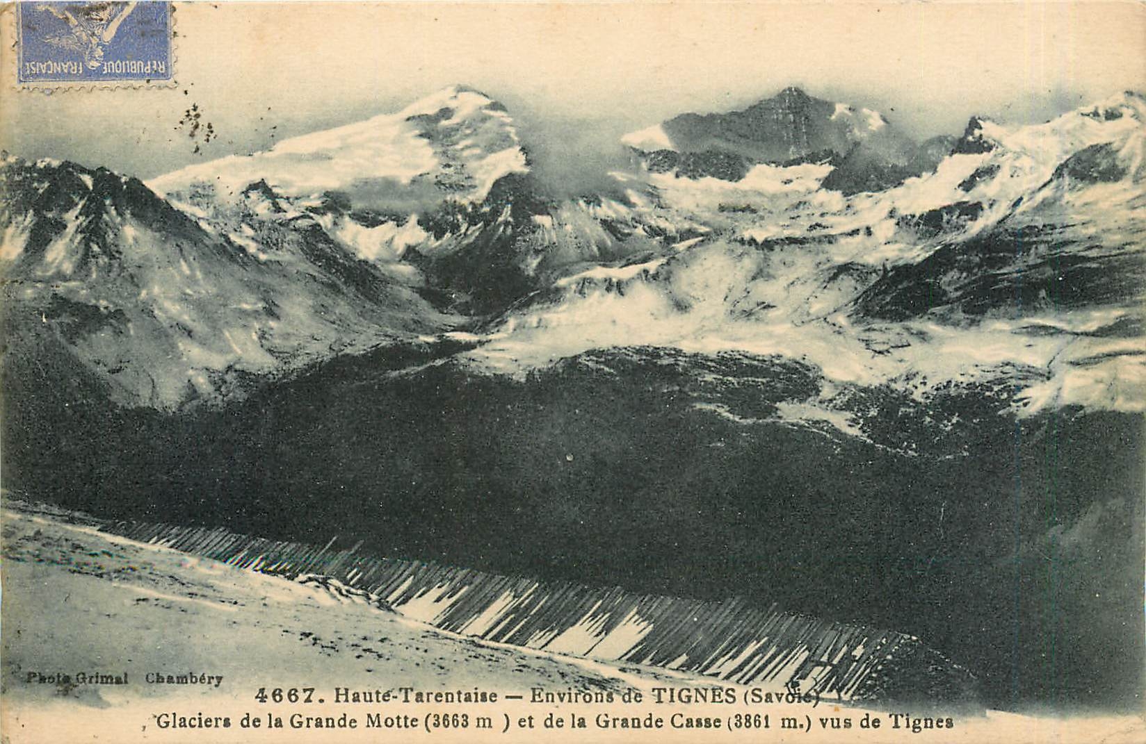 CPA Haute Tarentaise Environs de Tignes Savoie Glaciers de la Grande Motte et de la Grande Casse 