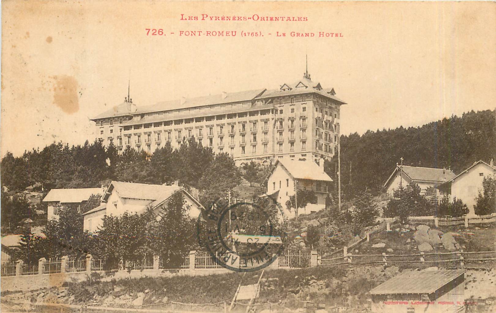CPA Pont Romeu Le Grand Hotel 