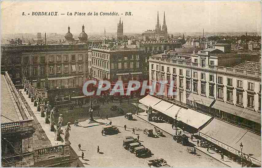 CPA Bordeaux La Place de la Comedie 