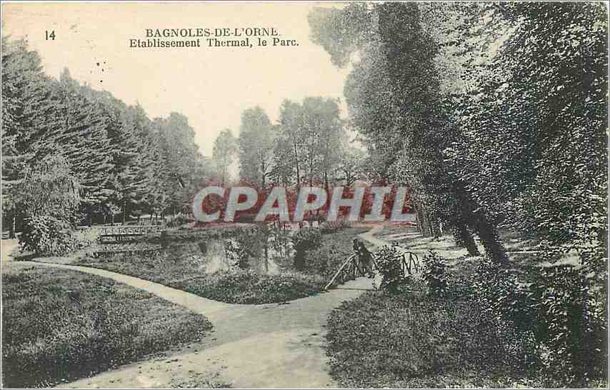 CPA Bagnoles de l'Orne Etablissement Thermal le Parc 