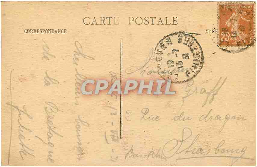 CPA Le Folgoet Vue generale de l'Eglise  — Rückseite