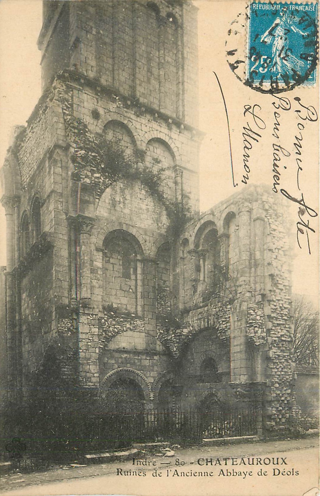 CPA Chateauroux Ruines de l'Ancienne Abbaye de Deols 