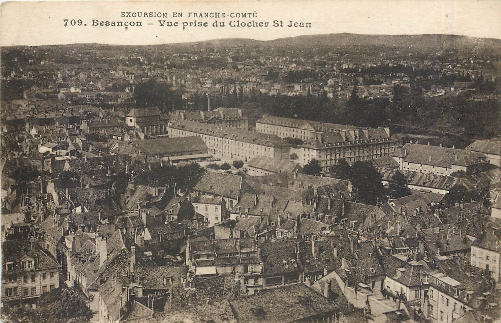 CPA Besancon Vue prise du Clocher St Jean 