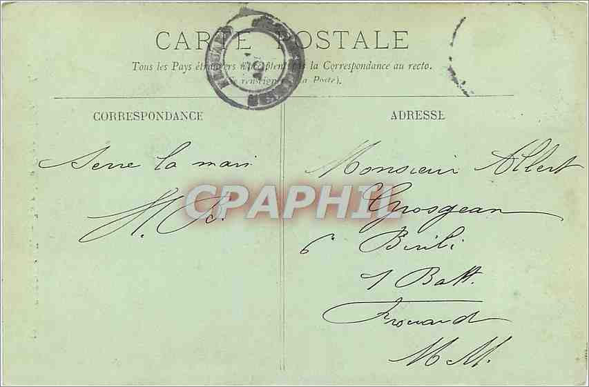 CPA Bordeaux Tour de la Grosse Cloche  — Verso
