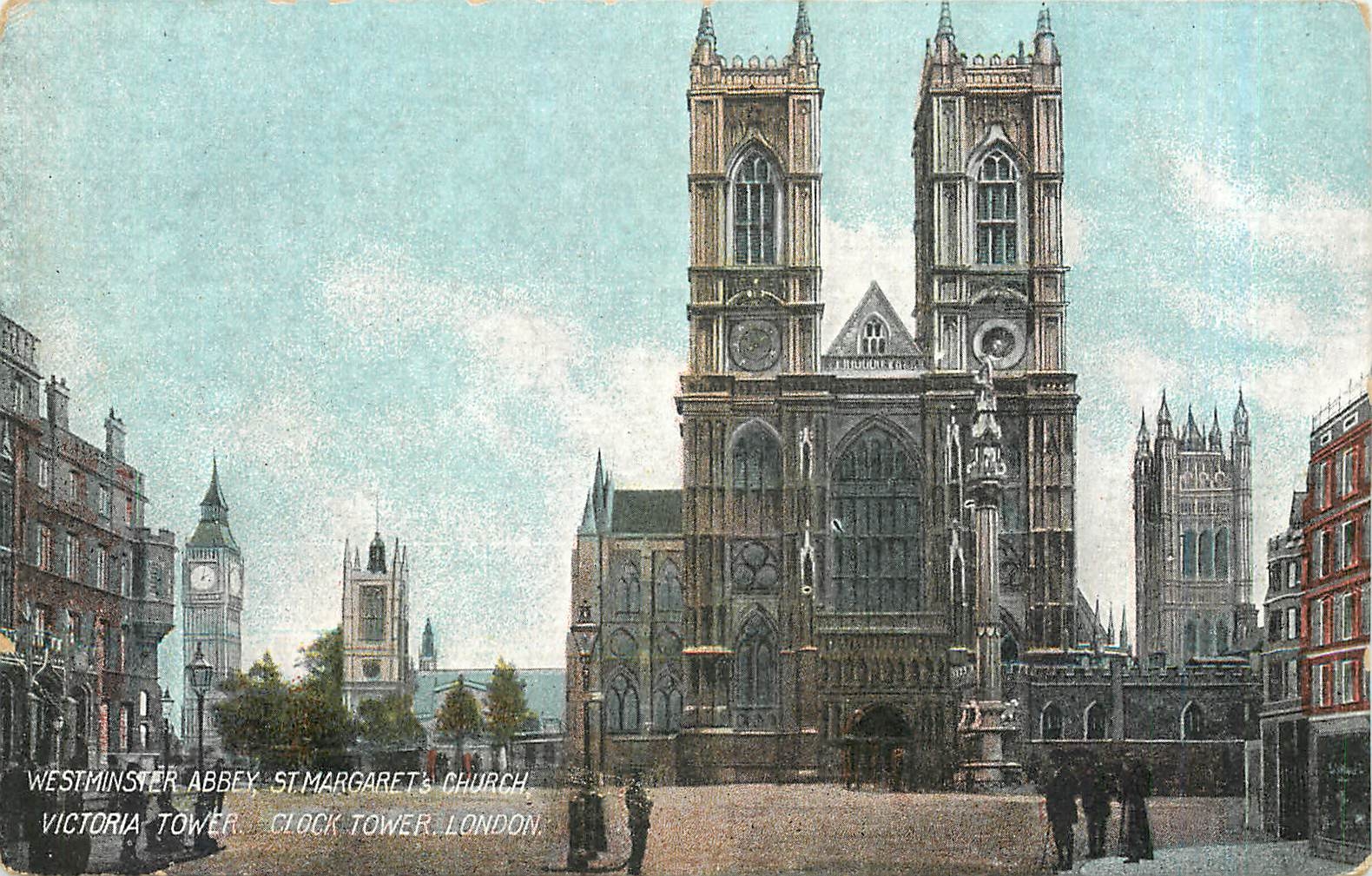 CPA Westminster Abbey St Margarets Church Victoria Tower Clock Tower London 