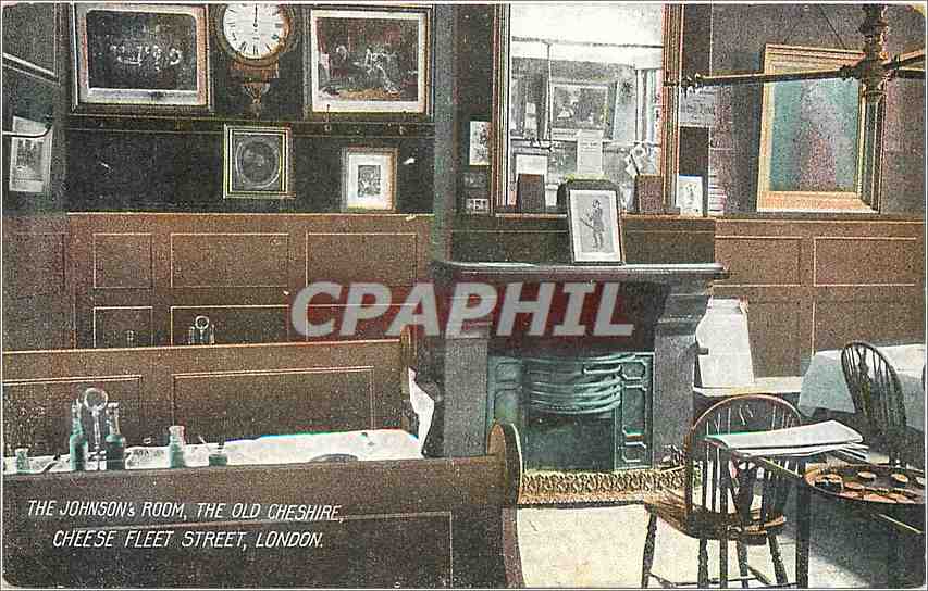 CPA The Johnson Room The Old Cheshire Cheese Fleet Street London 
