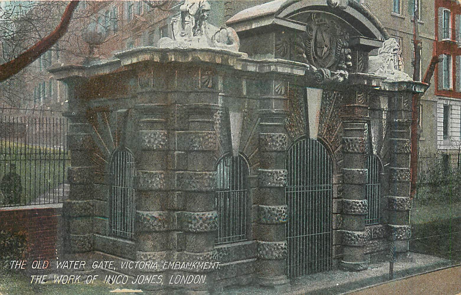 CPA The Old Water Gate Victoria Embankment The Work of Inico Jones London 