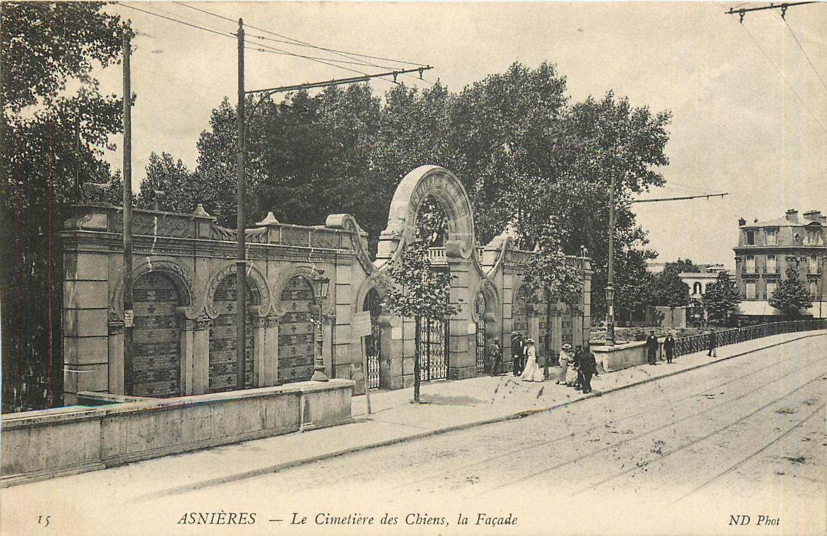 CPA Asnieres Le Cimetiere des Chiens la Facade 