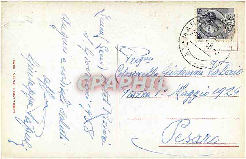 CPA To Reggimento Pvcilieri della Regina  — Rückseite