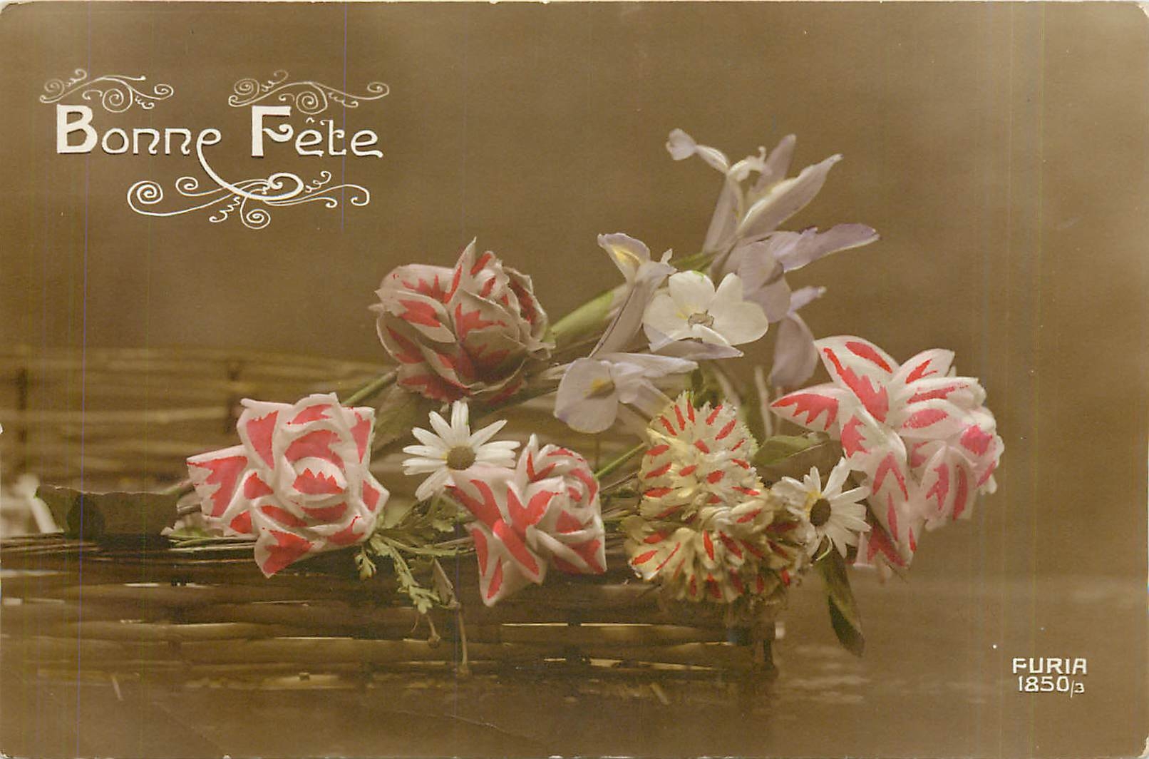 CPA Bonne Fete Fleurs