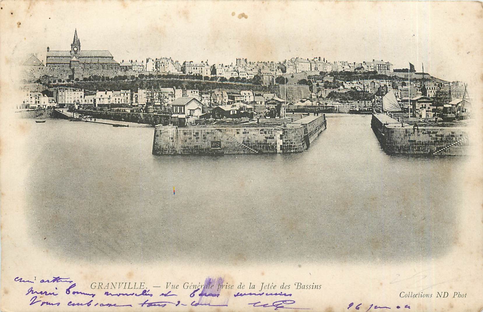 Granville — Vue Générale prise de la Jetée des Bassins — Collections ND Phot