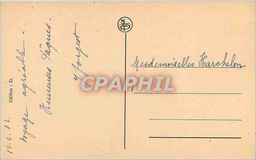 CPA David Gerard La Vierge a la soupe au lait Het Kindje Jezus met pap gevoed  — Rückseite