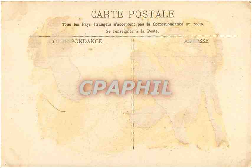 CPA JB Greuze La Cruche cassee  — Back