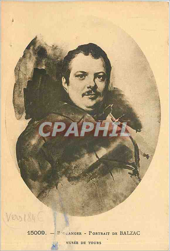 CPA Portrait de Balzac Musee de Tours Boulanger