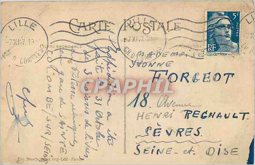 CPA Dentelles de Bayeux Mantille Espagnole  — Rückseite