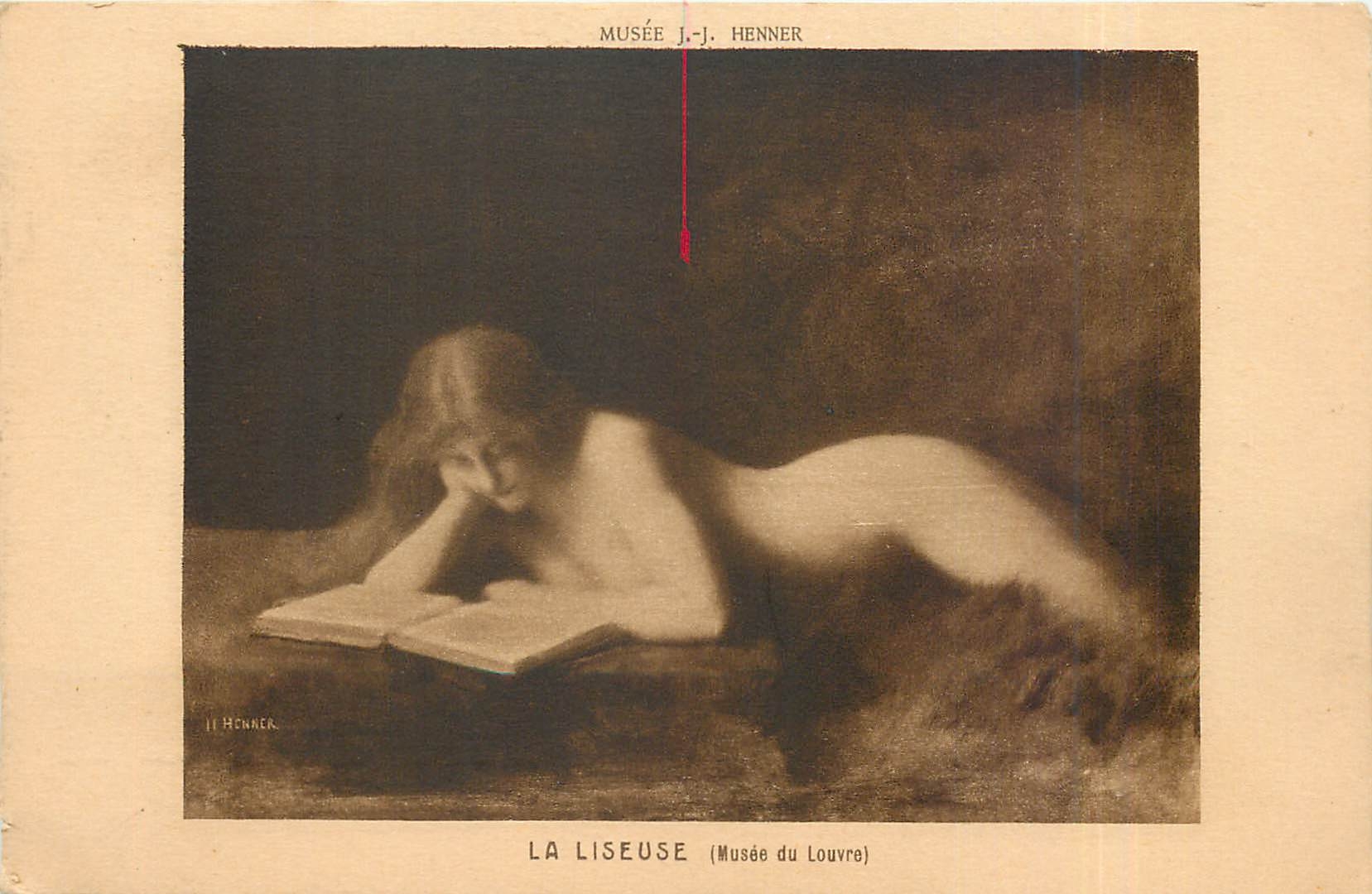 CPA La Liseuse Musee du Louvre  Musee JJ Henner