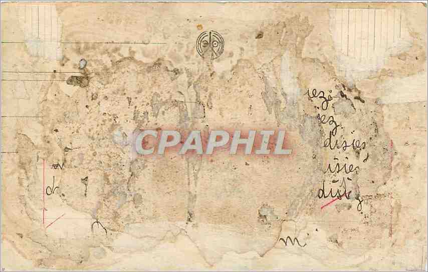 CPA Musee du Louvre La Joconde par Leonard de Vinci  — Verso