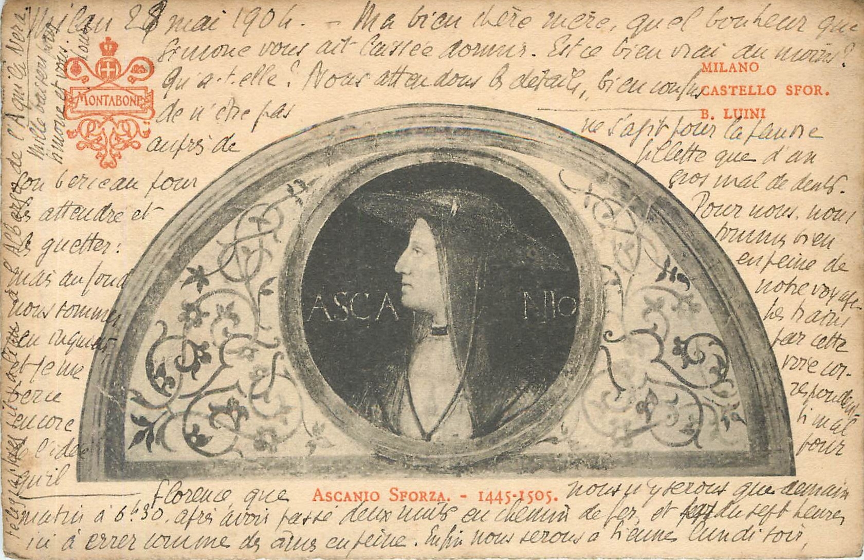 CPA Ascanio Sforza 1445 1505 Milan