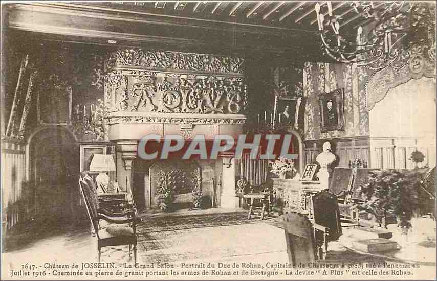 CPA Chateau de Josselin Le Grand Salon 