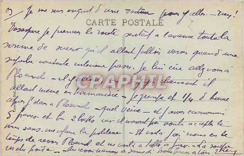 CPA Chateau de Josselin Le Grand Salon  — Verso