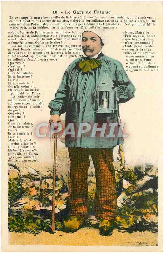CPA Le Gars de Falaise Folklore