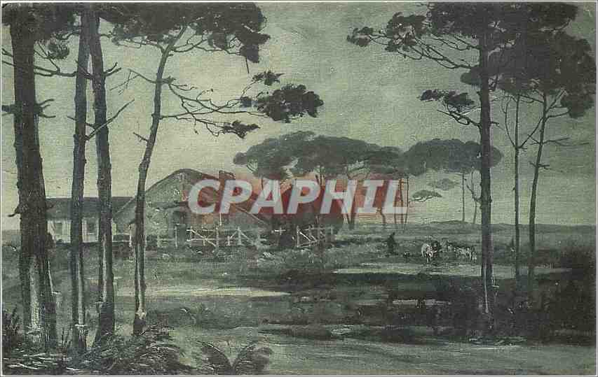 CPA La Lande Pittoresque Une Ferme Landaise 