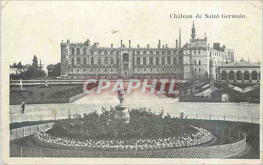 Château de Saint Germain — vue du château et de ses jardins — éditeur non identifié