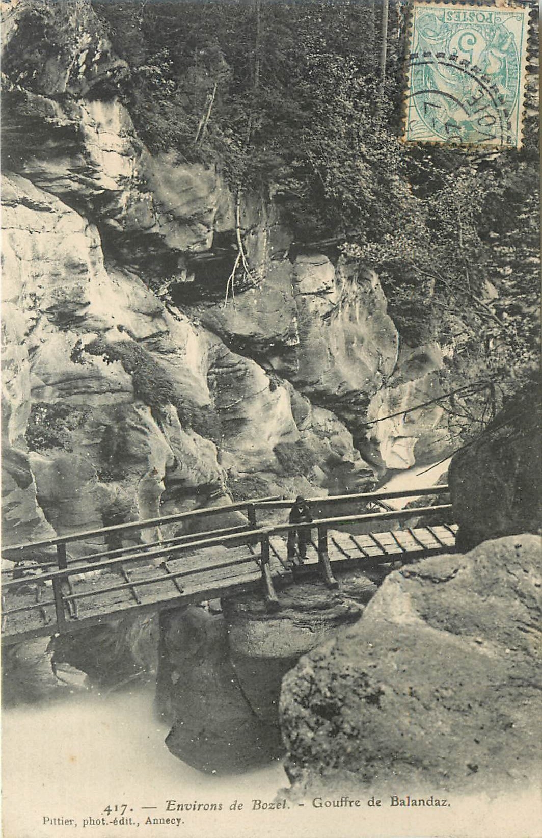 CPA Environs de Bozet Gouffre de Balandaz 