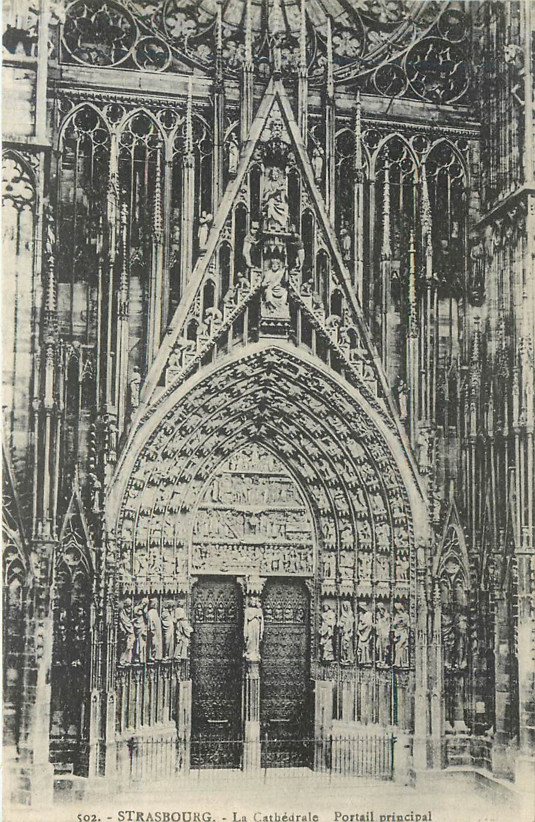CPA Strasbourg La Cathedrale Portail principal 