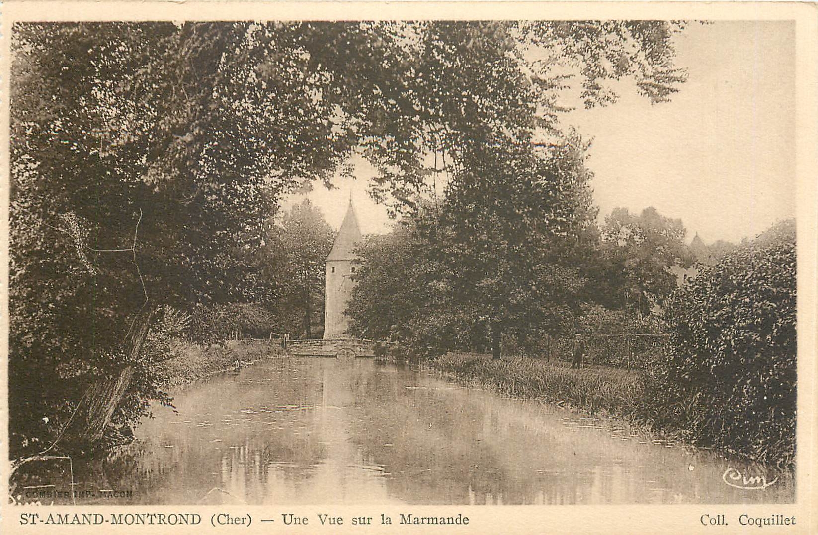 CPA St Amand Montrond Cher Une Vue sur la Marmande 