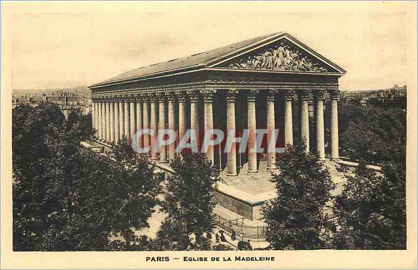 CPA Paris Eglise de la Madeleine 