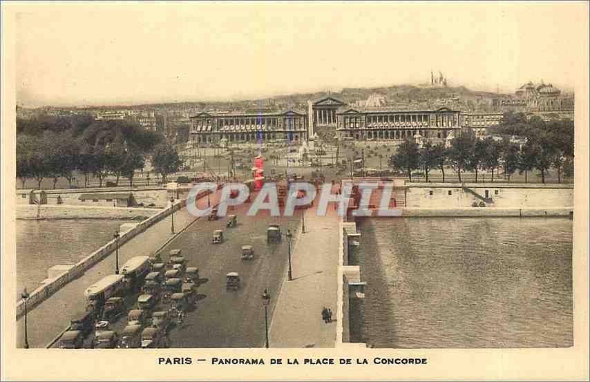 CPA Paris Panorama de la Place de la Concorde 