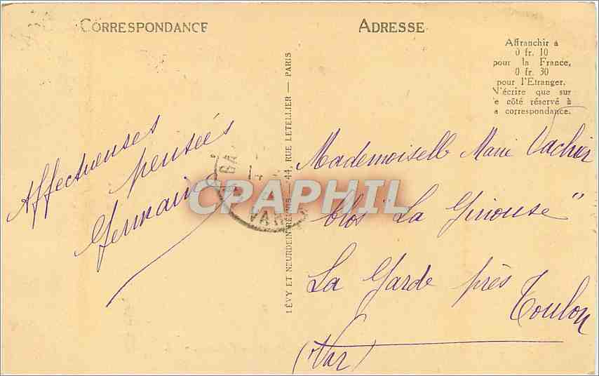 CPA Saint Vallery Sur Somme L'Eglise et le Falaises  — Rückseite