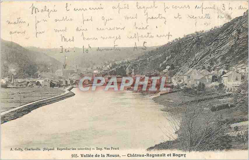 CPA Vallee de la Meuse Chateau Regnault et Bogny 