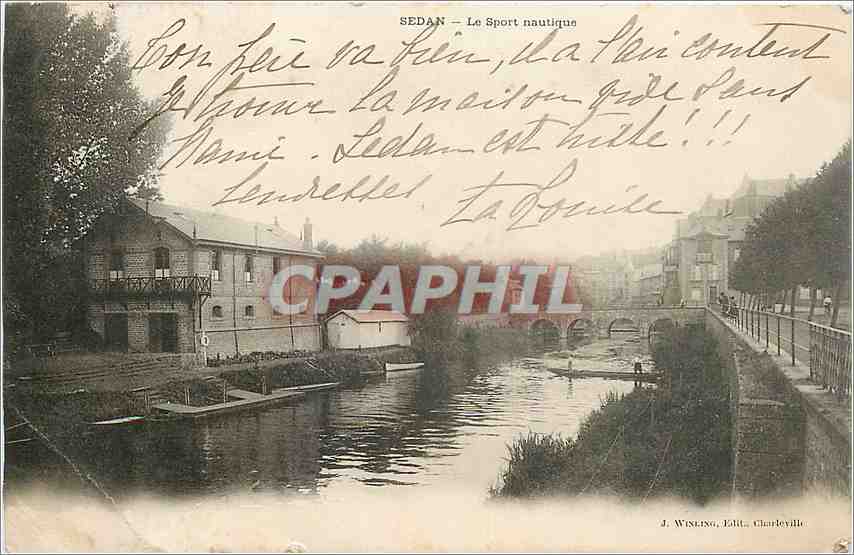 CPA Sedan Le Sport nautique 