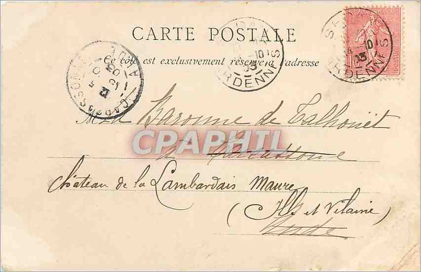 CPA Sedan Le Sport nautique  — Rückseite