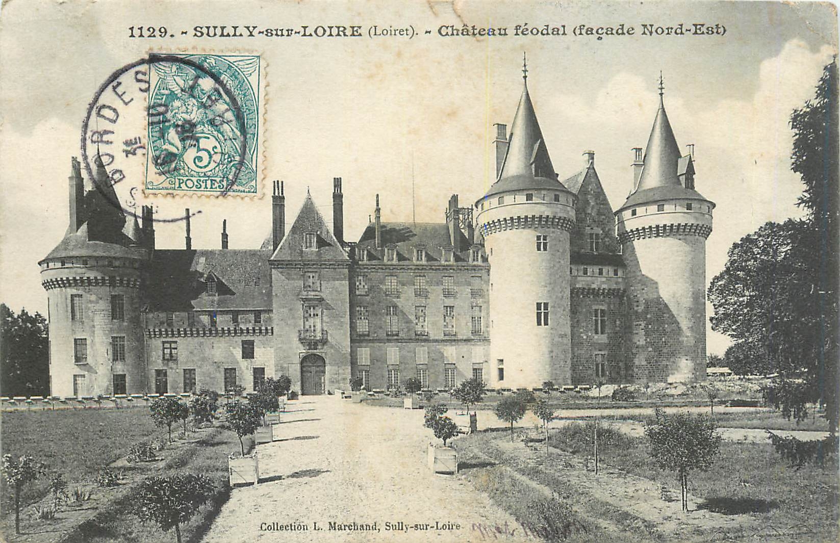 CPA Sully sur Loire Chateau feodal Facade Nord Est 