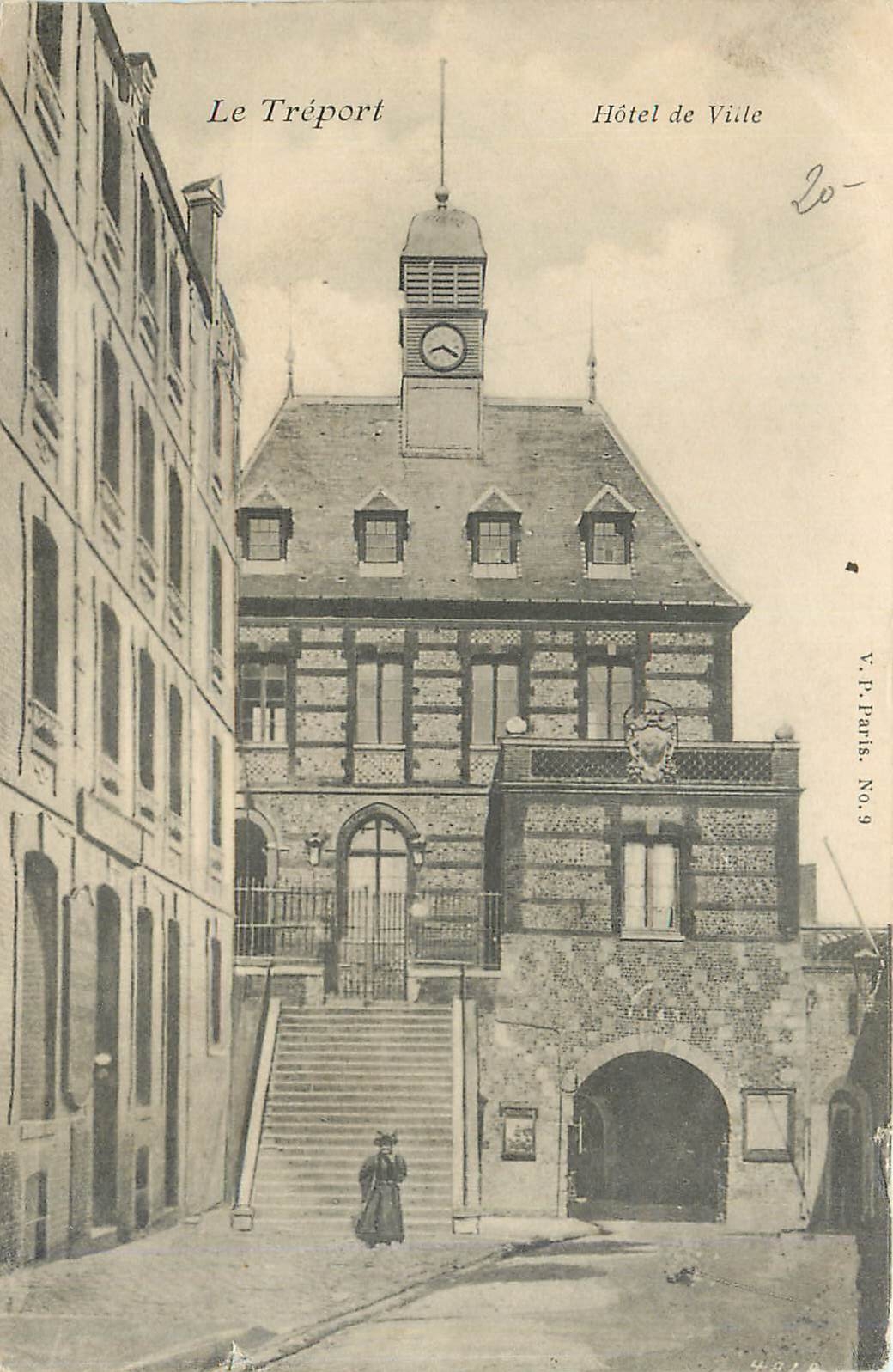 CPA Le Treport Hotel de Ville 