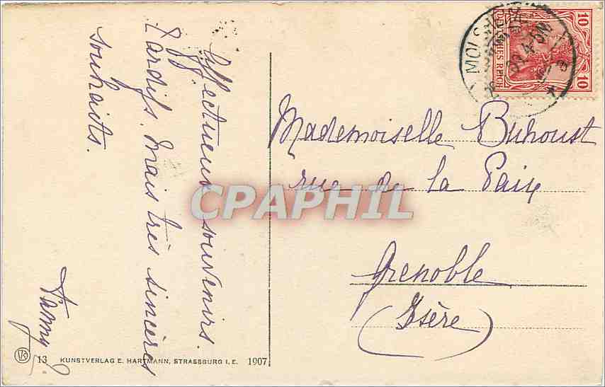 CPA Strassburg Blick vd gedeckten Brucken Vue prise des Ponts Couverts  — Back