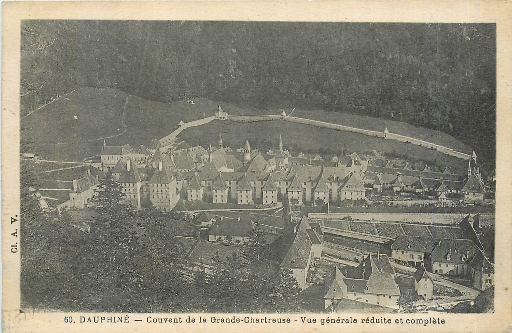 CPA Dauphine Couvent de la Grande Chartreuse Vue generale reduite et complete 